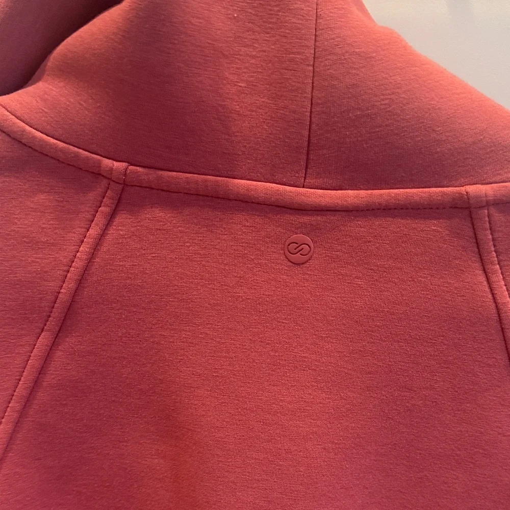 Calia Women's Rose Soft Scuba Half-Zip Mock Sweatshirt Size-Small - Picture 5 of 6